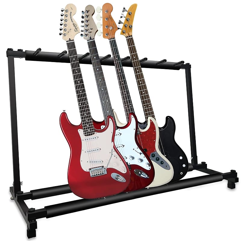 Multi Guitar Stand, 7 Guitar Stand Rack, Folding Guitar Reverb