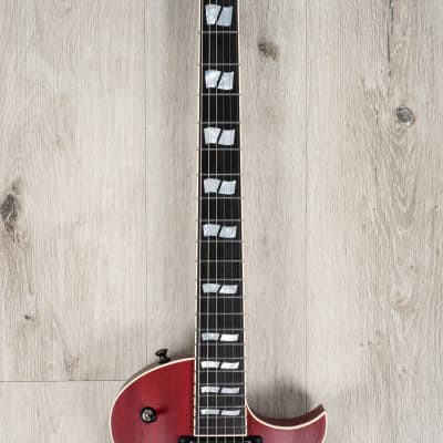 ESP USA Eclipse Semi-Hollow Guitar, Ebony Fretboard, EMG 57 / 66, Black Cherry image 4