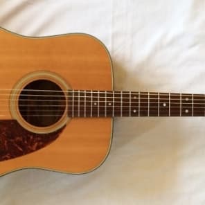 Vintage Fender F210 Acoustic Guitar with added electronics Reverb