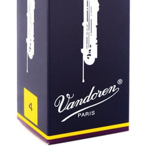 Vandoren CR154 Traditional Contra-Alto/Contrabass Clarinet Reeds - Strength 4 (Box of 5)