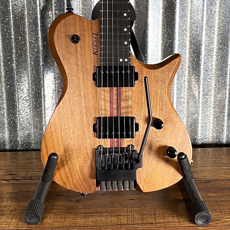 Kiesel Leia Custom Walnut Purple Heart 6 String Headless | Reverb