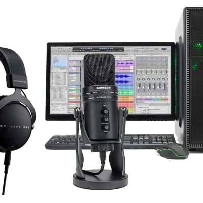 Beyerdynamic DT 1770 Pro 250 Ohm Studio Recording Headphones+Samson USB Mic image 1