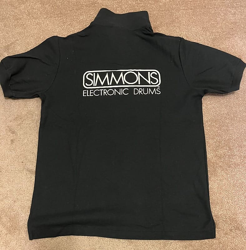 Simmons Drums 1985 Polo T-Shirt Geniune image 1