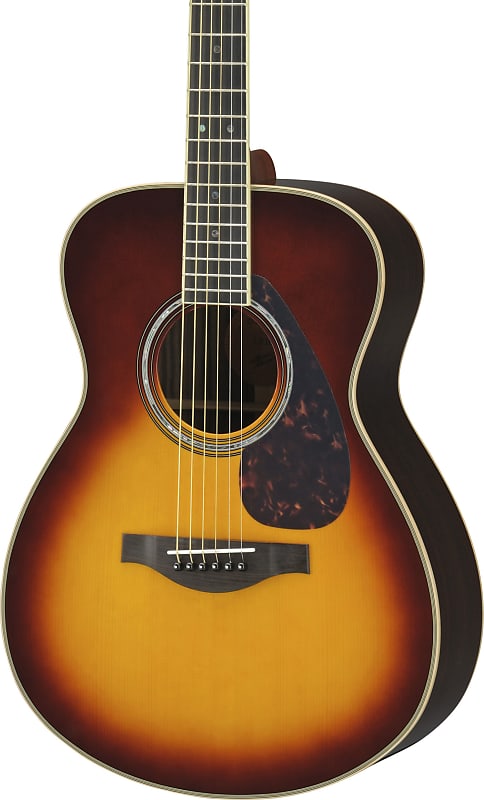 Yamaha LS16HB Small Body Acoustic-Electric Guitar, Brown Sunburst w/ Gig Bag image 1
