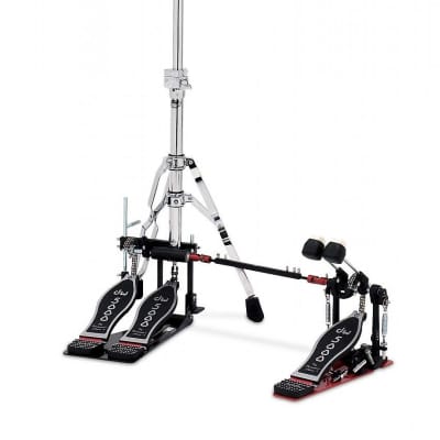 DW DWCP5520-2 5000 Series Dual Switch Hi-Hat Stand/Accelerator Double Bass  Drum Pedal