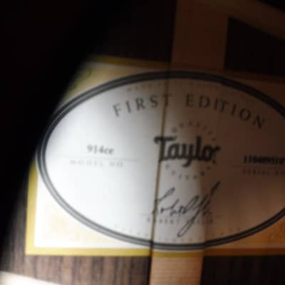 Taylor 914 CE First Edition  2015  Natural image 5
