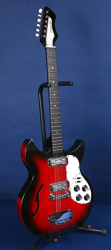 Silvertone S1453 Rebel 1968 - RedBurst / Light as a Feather! image 1