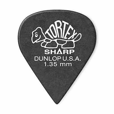 Dunlop 412R135 Tortex Sharp 1.35mm Guitar Picks (72-Pack)