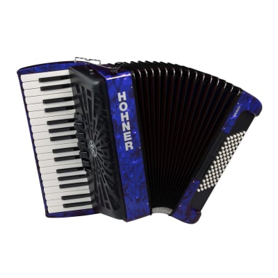 Hohner Bravo III 72 Chromatic Piano Key Accordion (Pearl Dark Blue) image 1