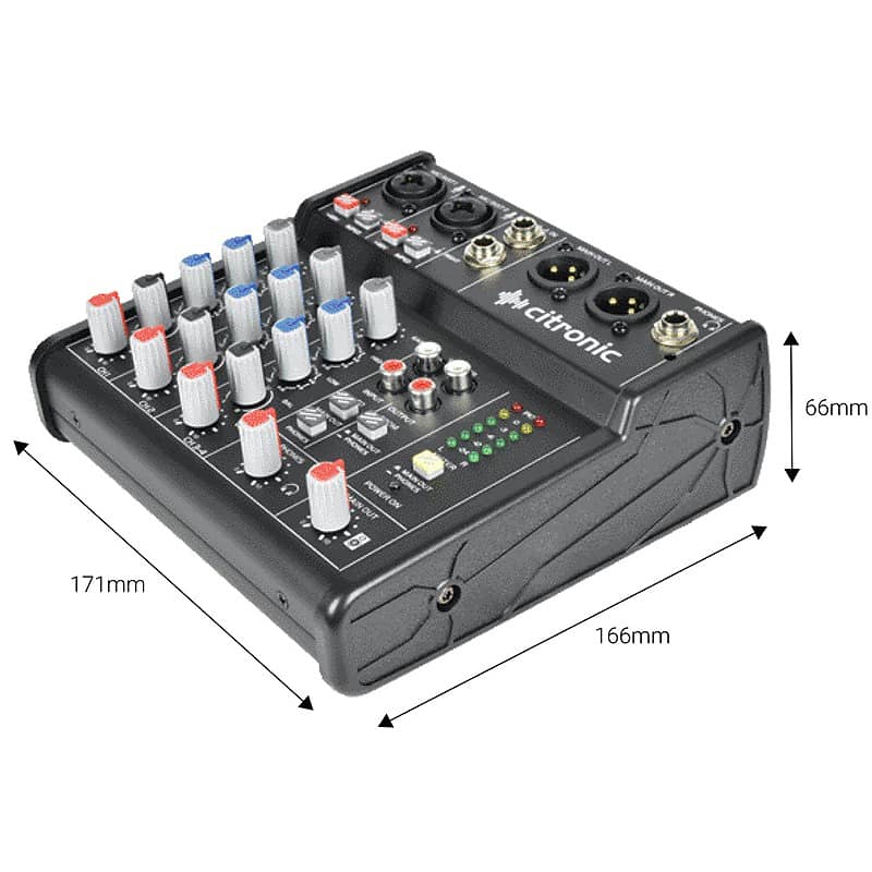 Citronic U-PAD Compact Mixer with USB Audio Interface