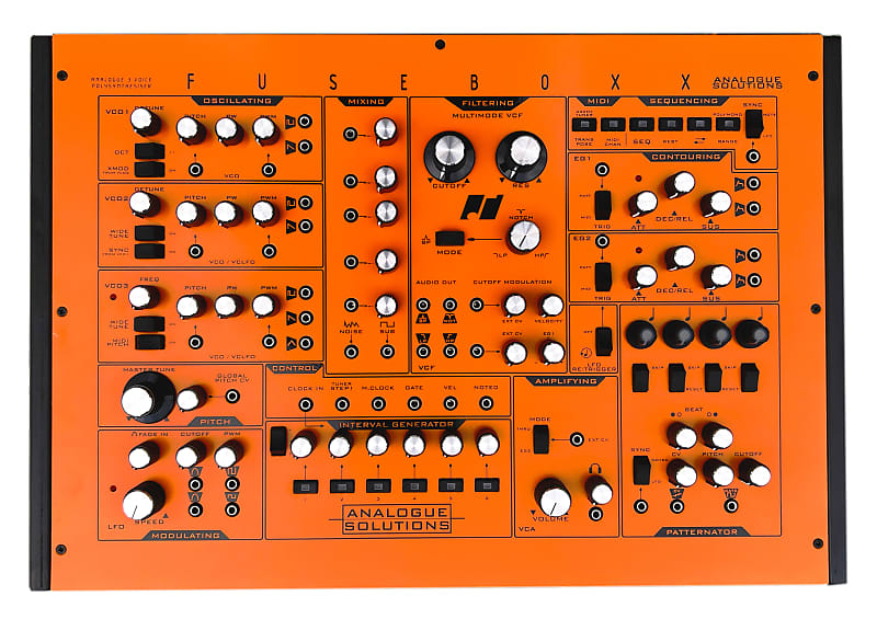 Analogue Solutions FuseBox X Polyphonic Synthesizer 2022 - Orange image 1