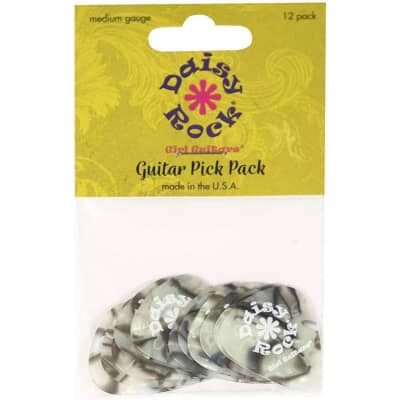 Daisy Rock DRP-1 Premium Abalone Guitar Picks, 12-Pack image 4