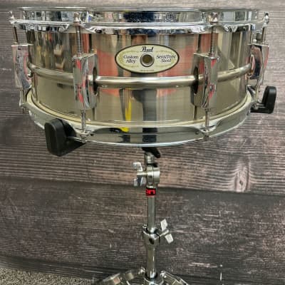 14 x 6.5 Pearl Sensitone Custom Alloy Brass Shell Snare Drum w