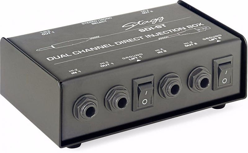 Stagg Model SDI-ST Dual Channel Direct Injection DI Box With | Reverb