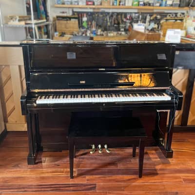 (SOLD)Young Chang U121 48" Polished Ebony Upright Piano w/ Silent System c1981 #8113145 image 1