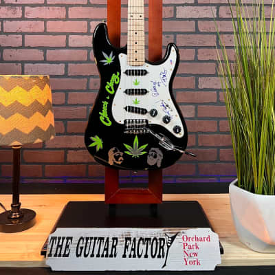 Custom Fender Squier Cheech & Chong Autographed Stratocaster image 1