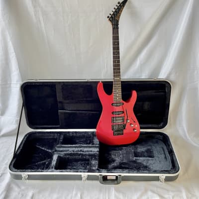 Circa 1988 Kramer Pacer Custom II Candy Red Finish c/w Hardcase for sale