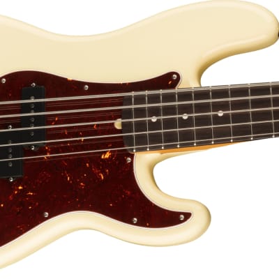 Fender American Professional II Precision Bass V Rosewood Fingerboard, Olympic White image 4