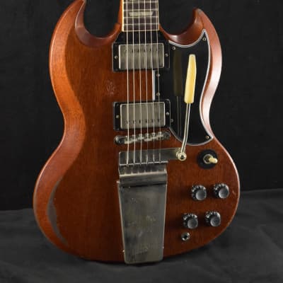 Gibson Murphy Lab 1964 SG Standard With Maestro Vibrola Faded Cherry Heavy Aged image 1