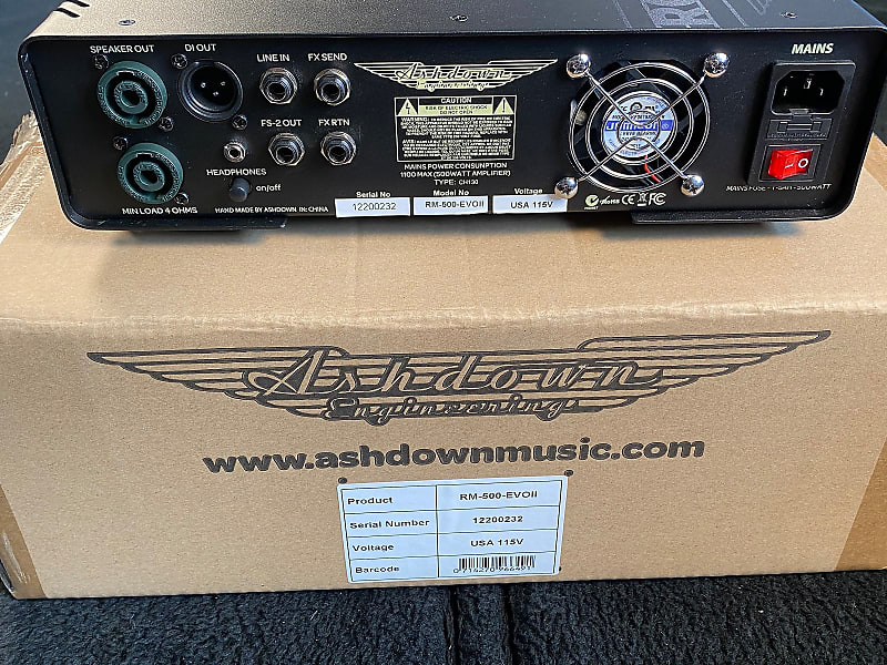 Ashdown RM-500 EVO II Rootmaster 500-Watt Bass Amp Head | Reverb