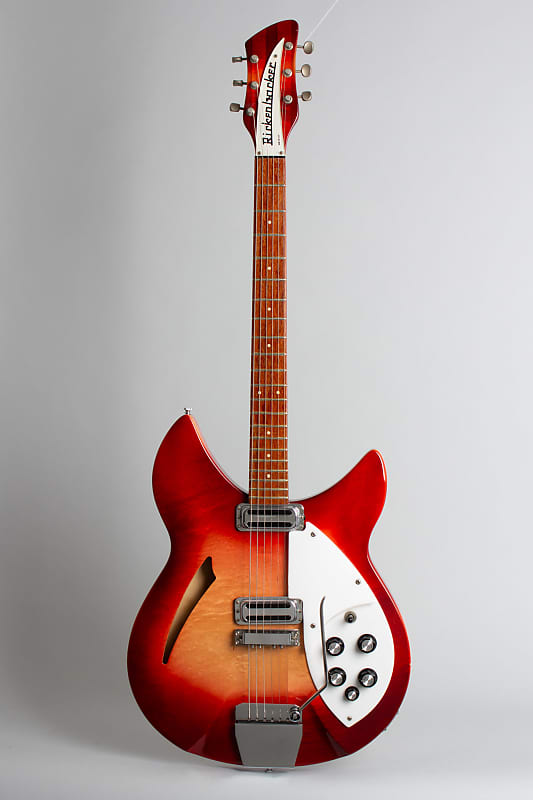 Rickenbacker Model 335 Semi-Hollow Body Electric Guitar (1966), ser. #FI-3126, original silver tolex hard shell case. image 1
