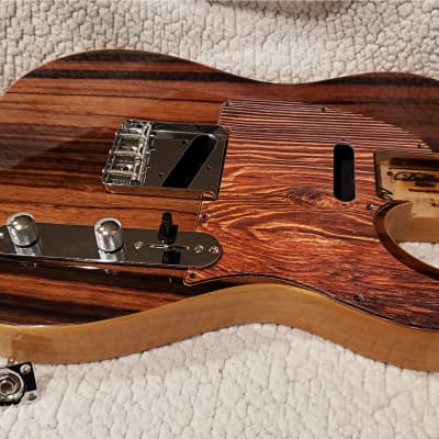 My Last USA made ,bound custom body, covered in Rosewood ( Top & back ) Made for a Tele neck. image 9