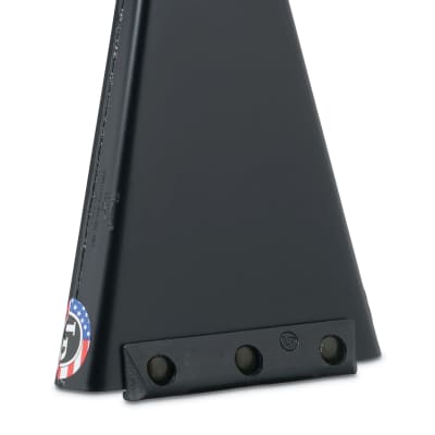 Latin Percussion LP009-N Classic Ridge Rider Rock Cowbell with Self-Aligining .5" Mount - Black with Yellow Edge image 1