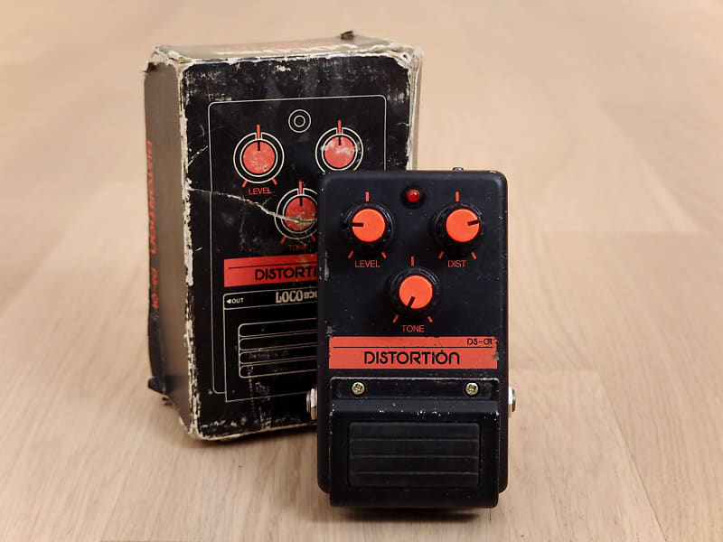 1980s Loco Box Distortion DS-01 Vintage Analog Guitar Effects Pedal w/ Box, Aria Japan image 1