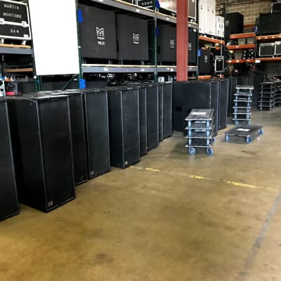 Martin Audio W8LC and WSX PA 18 tops and 12 subs w/rigging 2010 black image 20