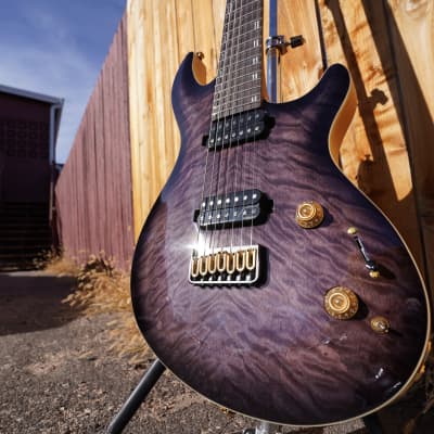 ESP LTD SIGNATURE SERIES JR-7 Javier Reyes Faded Blue Sunburst 7-String Electric Guitar w/Case image 1