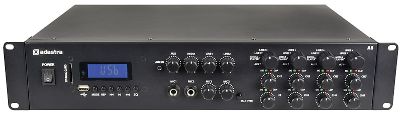 Adastra A8 Quad Stereo Amplfier 8x200W image 1