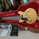 2021 Gibson ES-335 Block Left-Handed - Figured Antique Natural