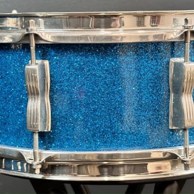WFL Ludwig 24/13/16/5x14" Vintage Drum Set - Aqua Sparkle - MINT! image 15