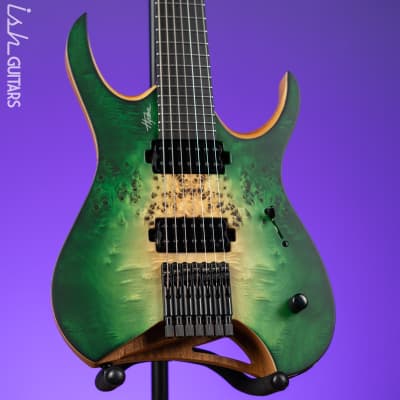 Mayones Hydra Elite 7 7-String Electric Guitar Natural Fade Green Burst image 1