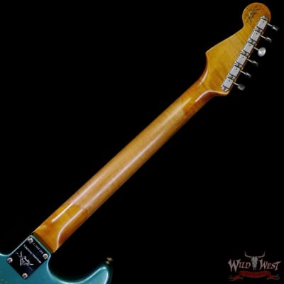 Fender Custom Shop Limited Edition 1959 59' Roasted Stratocaster Heavy Relic Aged Sherwood Green Metallic image 5