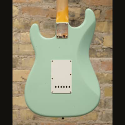 Fender Custom Shop Limited Edition '60 Stratocaster Journeyman Relic Faded/Aged Surf Green 7lbs 12oz image 8