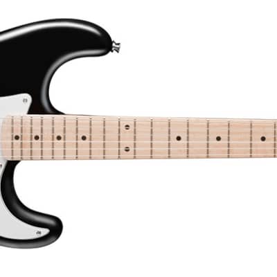 Jay Turser JT-300M-BK 300M Series Double Cutaway Body Maple Neck 6-String Electric Guitar - Black image 2