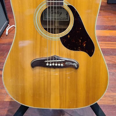 Cortez J-6600 J6600 Acoustic Guitar Made in Japan with hard case 1970s? - Natural image 2