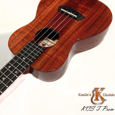 Kanile a KCS T Prem TRU-R Tenor ukulele with Premium Hawaii Koa wood #20426 Natural / High Gloss image 8