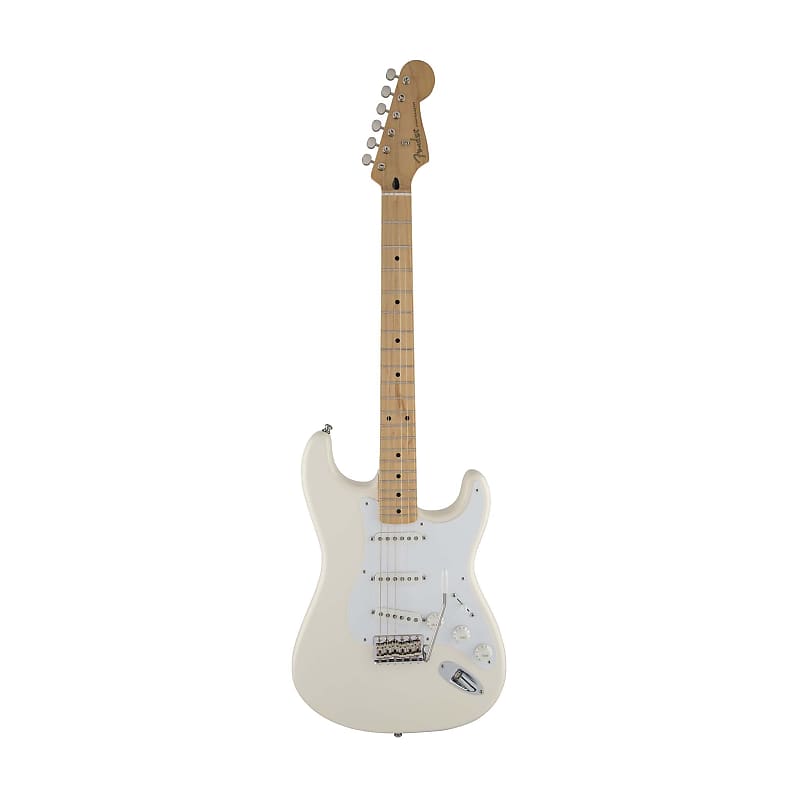 [PREORDER] Fender Artist Jimmie Vaughan Tex Mex Stratocaster Guitar, Maple  Neck, Olympic White, w/Bag