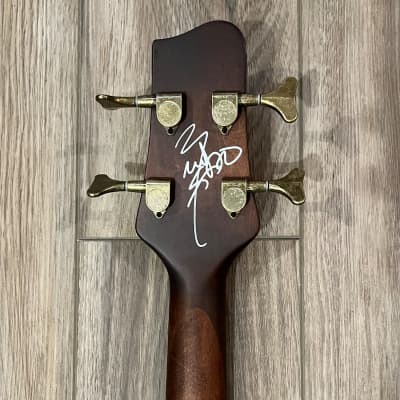 Sawtooth Rudy Sarzo AUTOGRAPHED Acoustic Electric Bass Guitar image 2