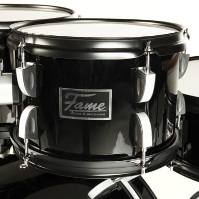 Fame FS18B First Step Junior Drum Set (Piano Black) - Drum Set image 4