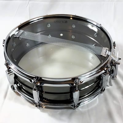 Open Box/Display Model Ludwig LB416 Black Beauty 5" x 14" 10-Lug Brass Snare Drum - Black Nickel-Plated image 7
