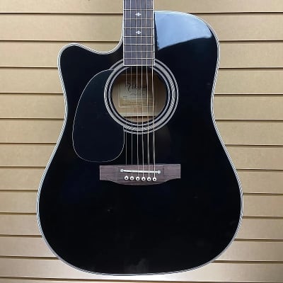 Takamine Legacy EF341SC, Left-Handed Acoustic-Electric Guitar - Black w/OHSC + FREE Shipping #111 image 1