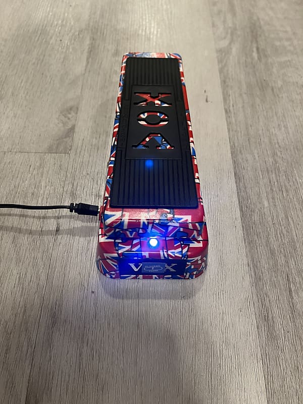 Limited Edition UNION JACK Vox V847 Wah w/Bag Made in USA Modded w/True Bypass, LED, DC Jack, Increased ‘Vocal’, Wahwah, Volume Boost— Placebo Farm image 1
