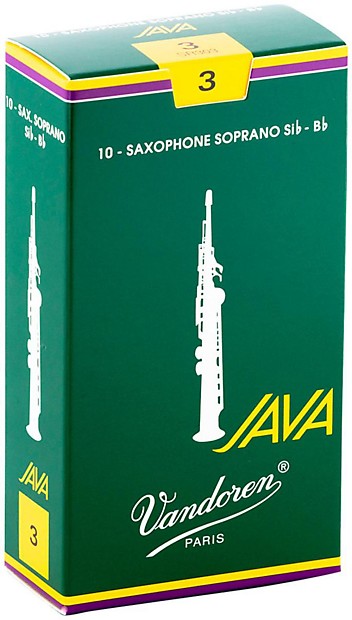 Vandoren SR303 Java Series Soprano Saxophone Reeds - Strength 3 (Box of 10) image 1