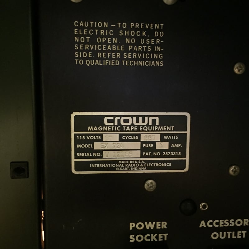 Crown CX724 Vintage Reel to Reel Tape Dec For Sale