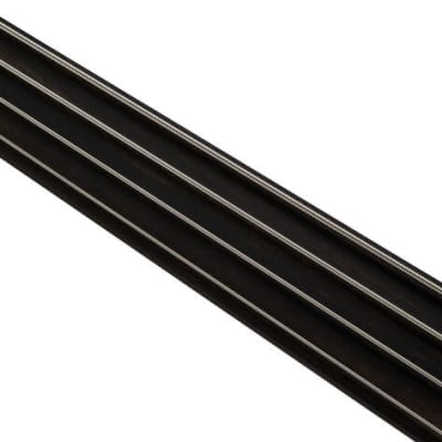 SADOWSKY MetroExpress 21-Fret Hybrid P/J Bass, Tigerstripe Ebony Fingerboard, Fretless, Lefthand, 4-String - Solid Black High Polish "B-Stock" image 4