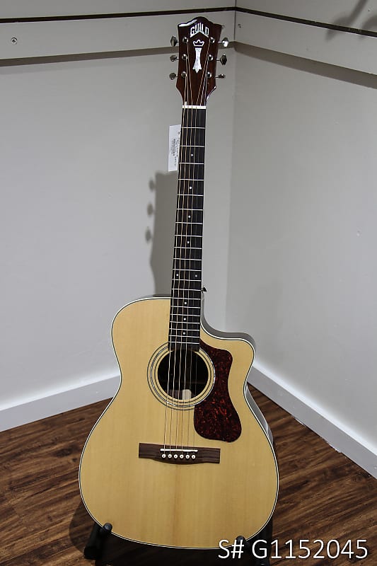 Guild OM-150CE Acoustic-Electric Guitar, Natural Gloss image 1