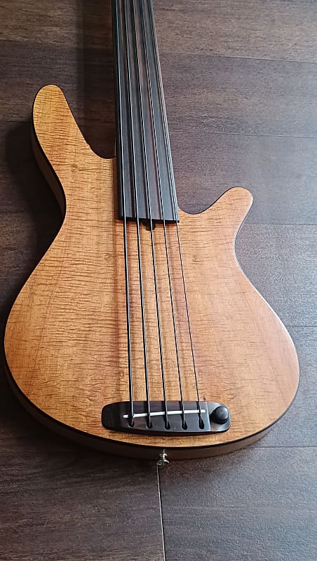 Rob Allen MB-2 5 strings Koa fretless #1656 | Reverb